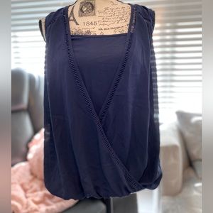 Daniel Rainn Navy Blouse Size PS